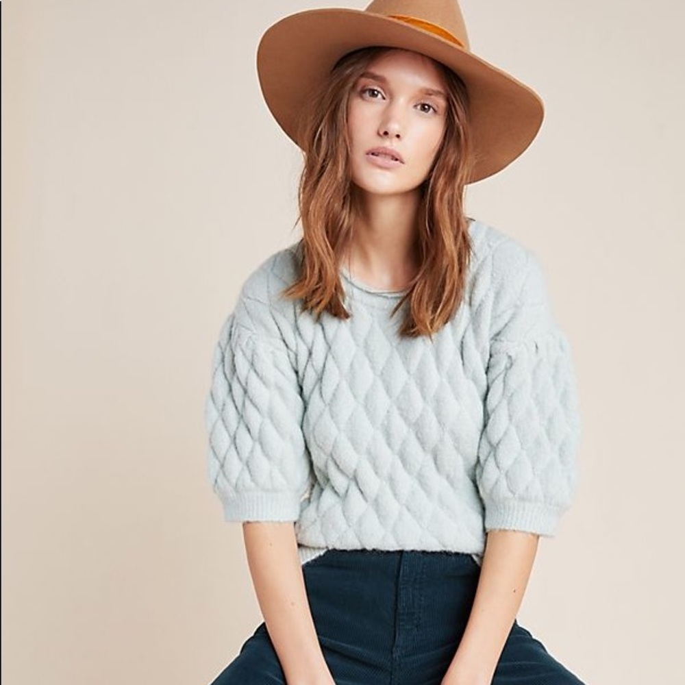 Anthropologie Bonnie Quilted Sweater